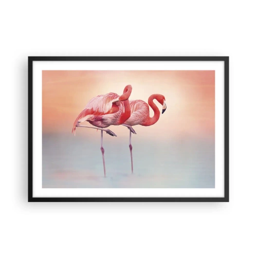 Plagát v čiernom ráme - Vo farbe zapadajúceho slnka - 70x50 cm