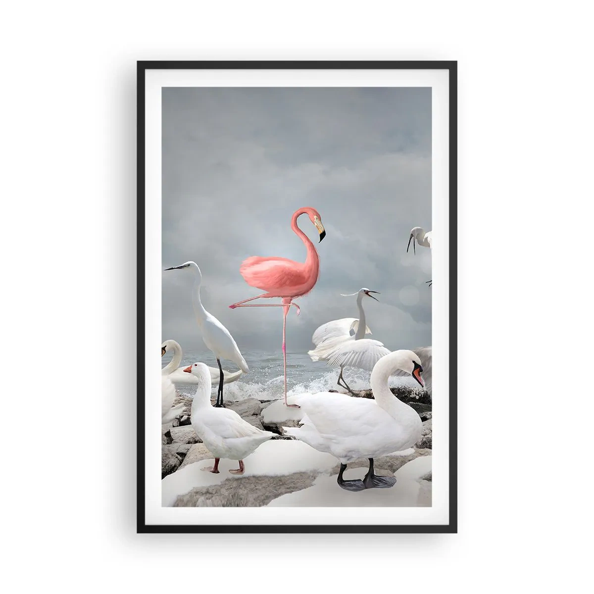 Plagát v čiernom ráme - Kde som sa tu vzal? - 61x91 cm