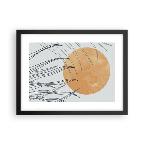 Plagát v čiernom ráme - Vždy ku slnku - 40x30 cm