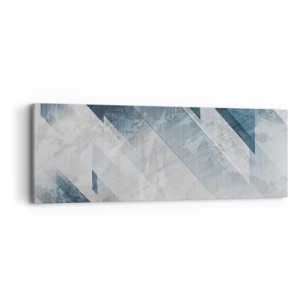 Obraz na plátne - Priestorová kompozícia – pohyb šedej - 90x30 cm