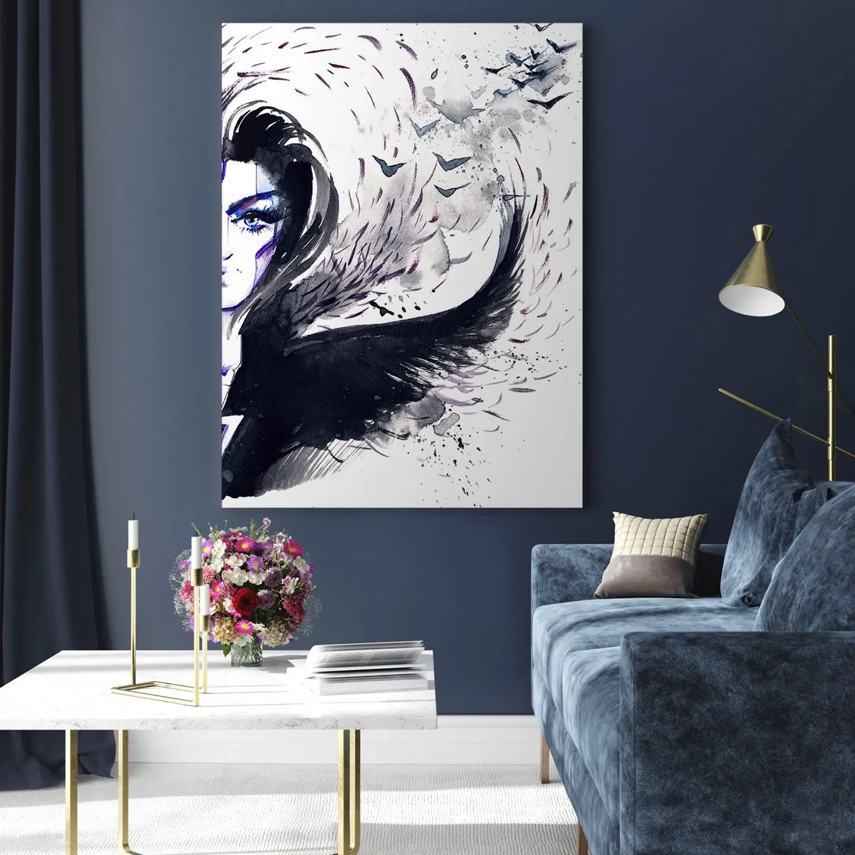 Obraz na skle - Démonická a krásna - 80x120 cm