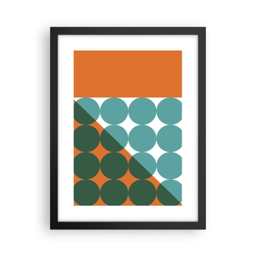 Plagát v čiernom ráme - Hore a šikmo - 30x40 cm