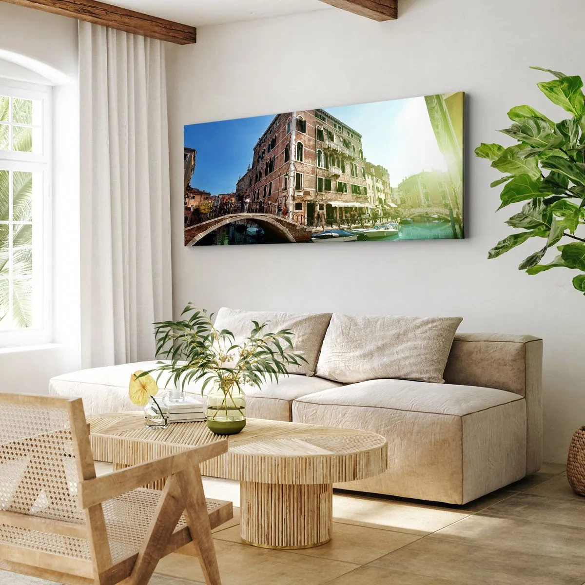 Obraz na plátne - Benátky - Amore Mio - 120x50 cm