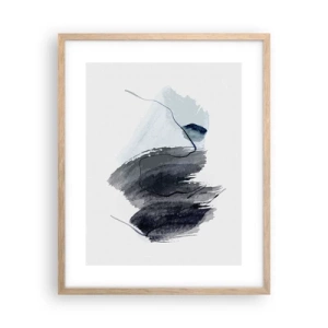 Plagát v ráme zo svetlého duba - Intenzita a pohyb - 40x50 cm