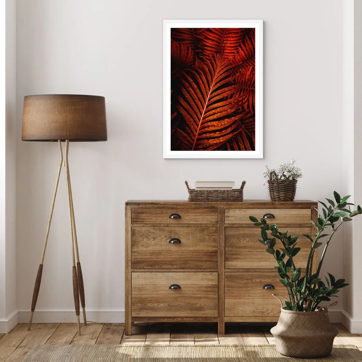 Plagát v bielom ráme - Žiar života - 40x50 cm