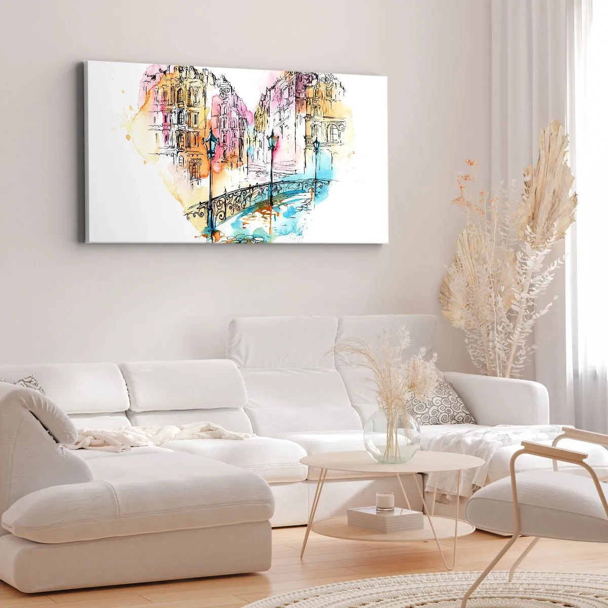 Obraz na plátne - Srdce mesta - 100x40 cm