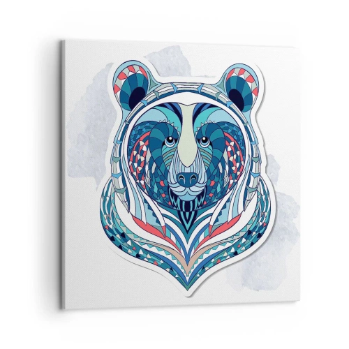 Obraz na plátne - Eviva Grenlandia! - 50x50 cm