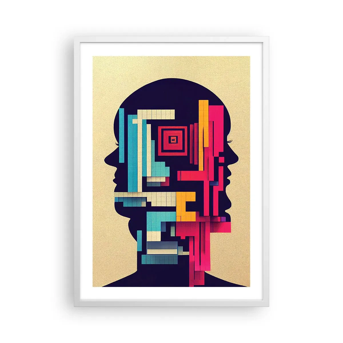 Plagát v bielom ráme - Nové väzby - 50x70 cm