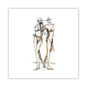 Plagát - Štúdia šarmu - 60x60 cm