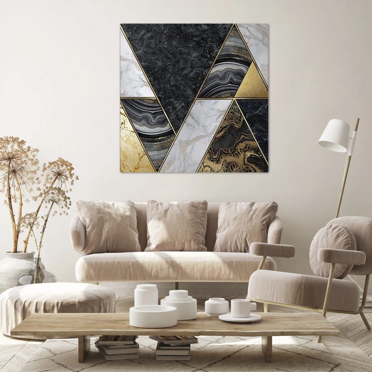 Obraz na plátne - Kameň vedľa kameňa - 70x70 cm