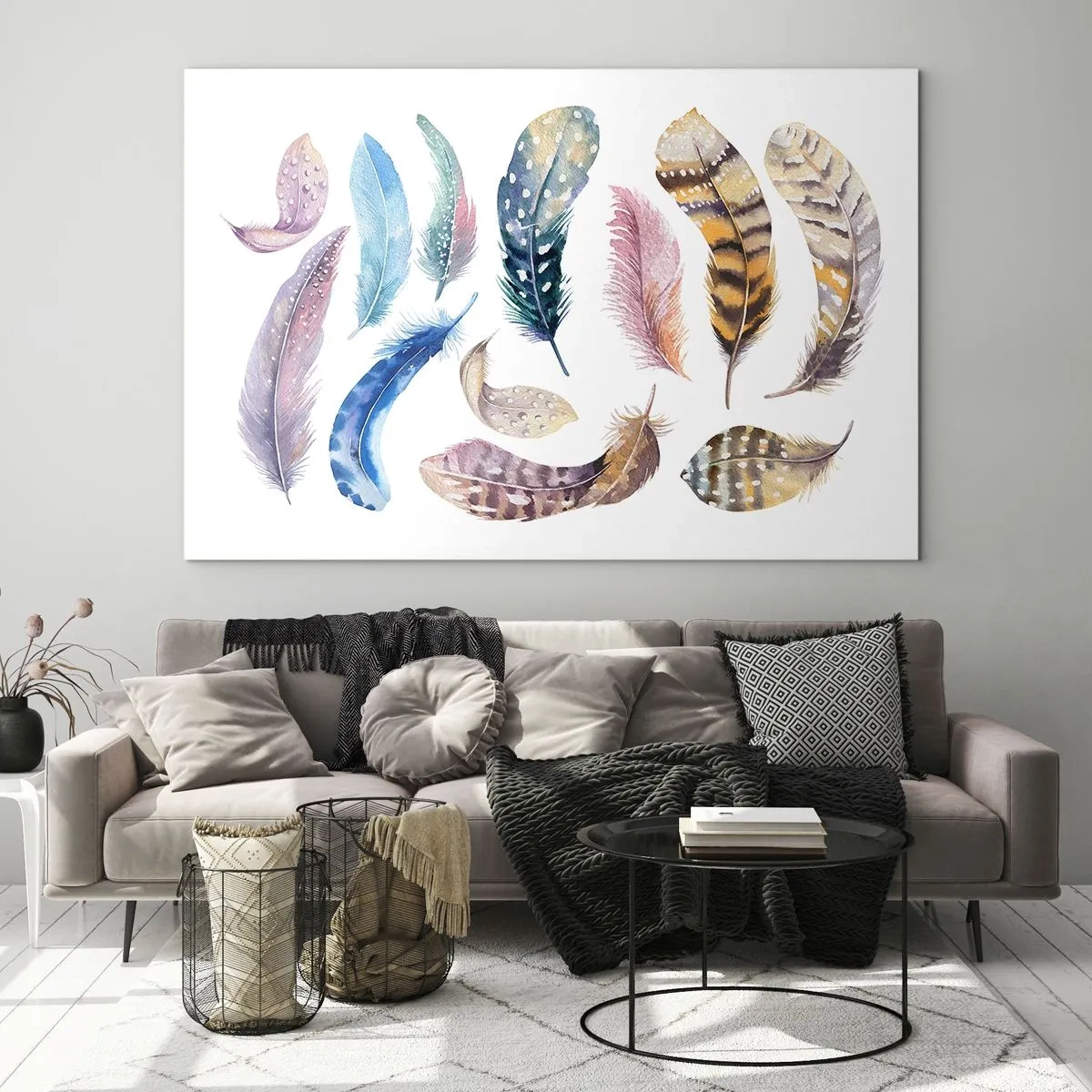 Obraz na skle - Ľahké, strakaté a viacfarebné - 120x80 cm