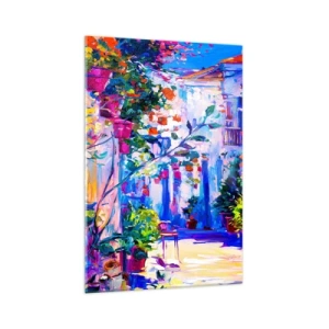 Obraz na skle - Impresia - talianska ulička - 70x100 cm