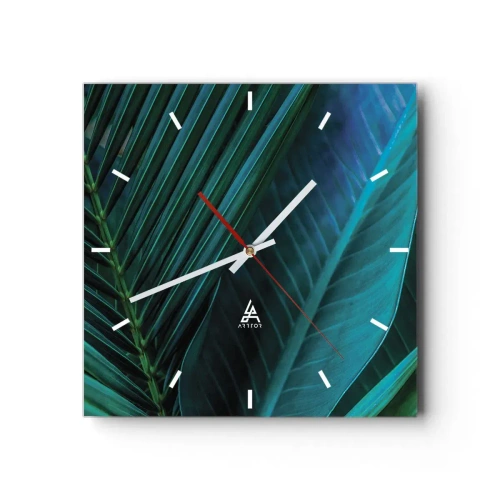 Nástenné hodiny - Anatómia zelene - 30x30 cm