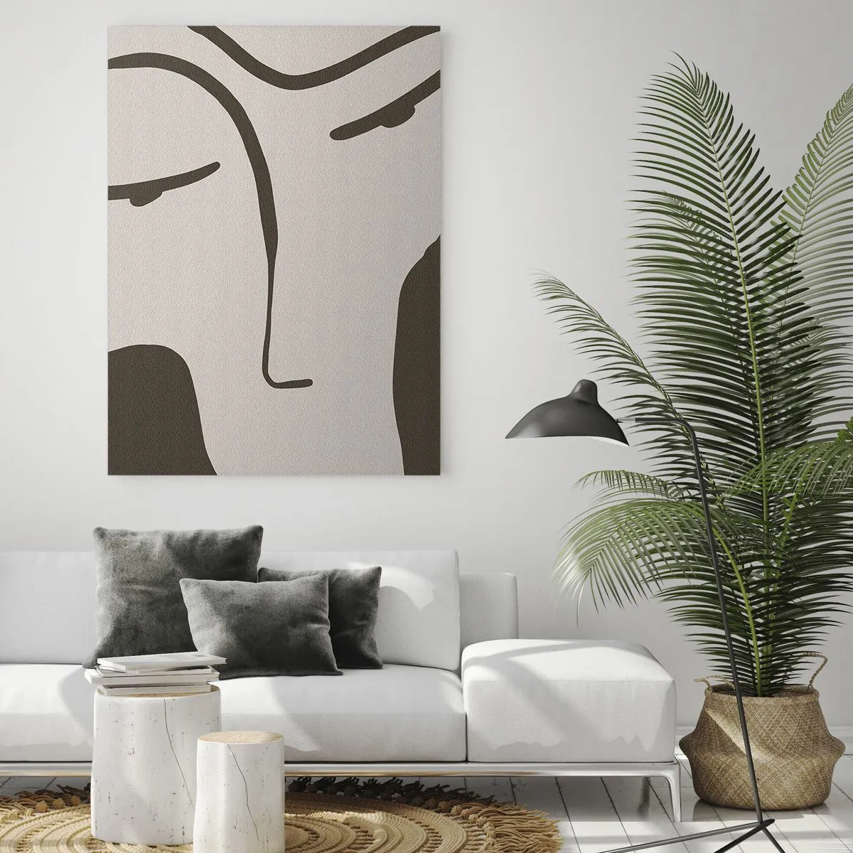 Obraz na skle - Ako z Modiglianiho obrazu - 70x100 cm