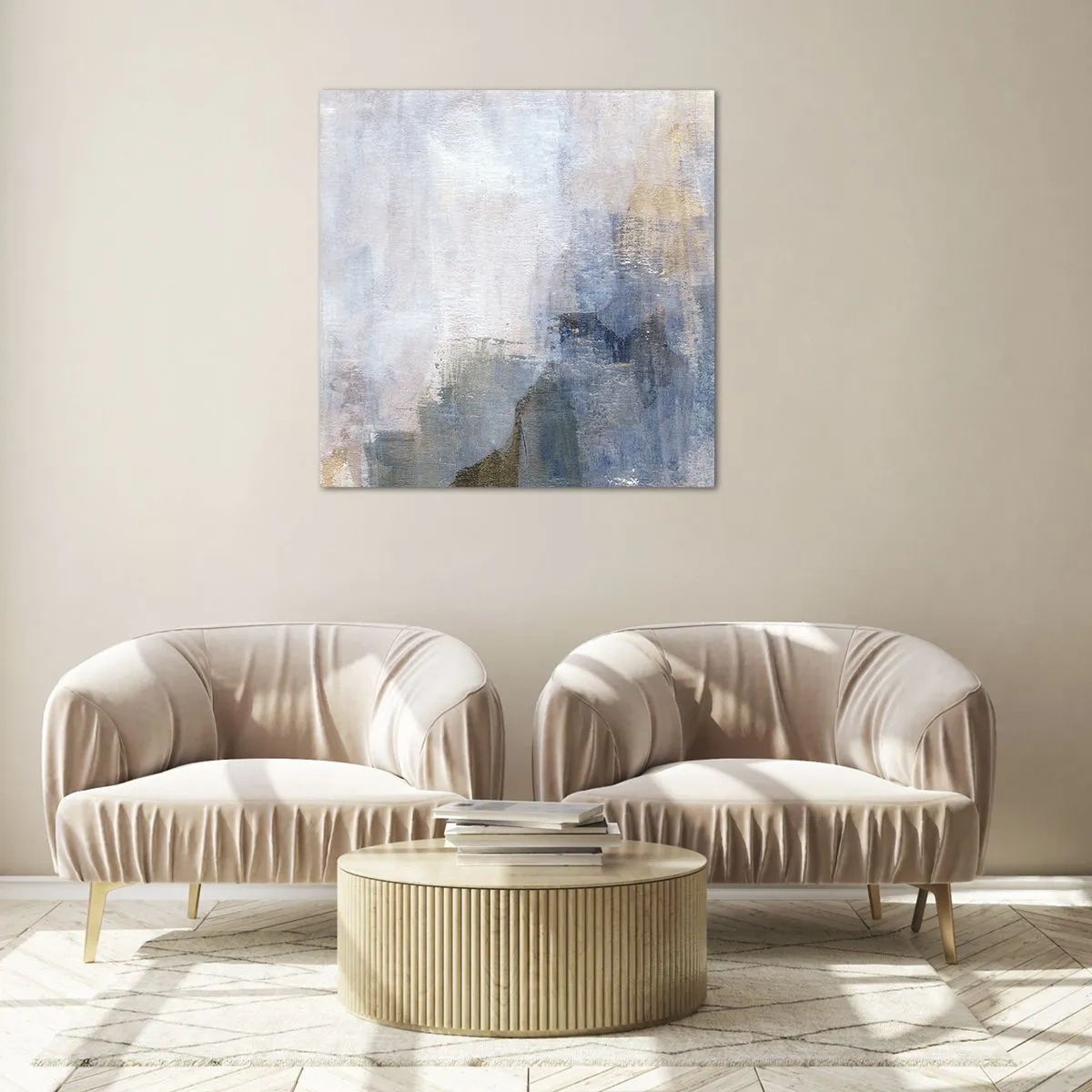 Obraz na skle - Tóny a akordy farieb - 50x50 cm