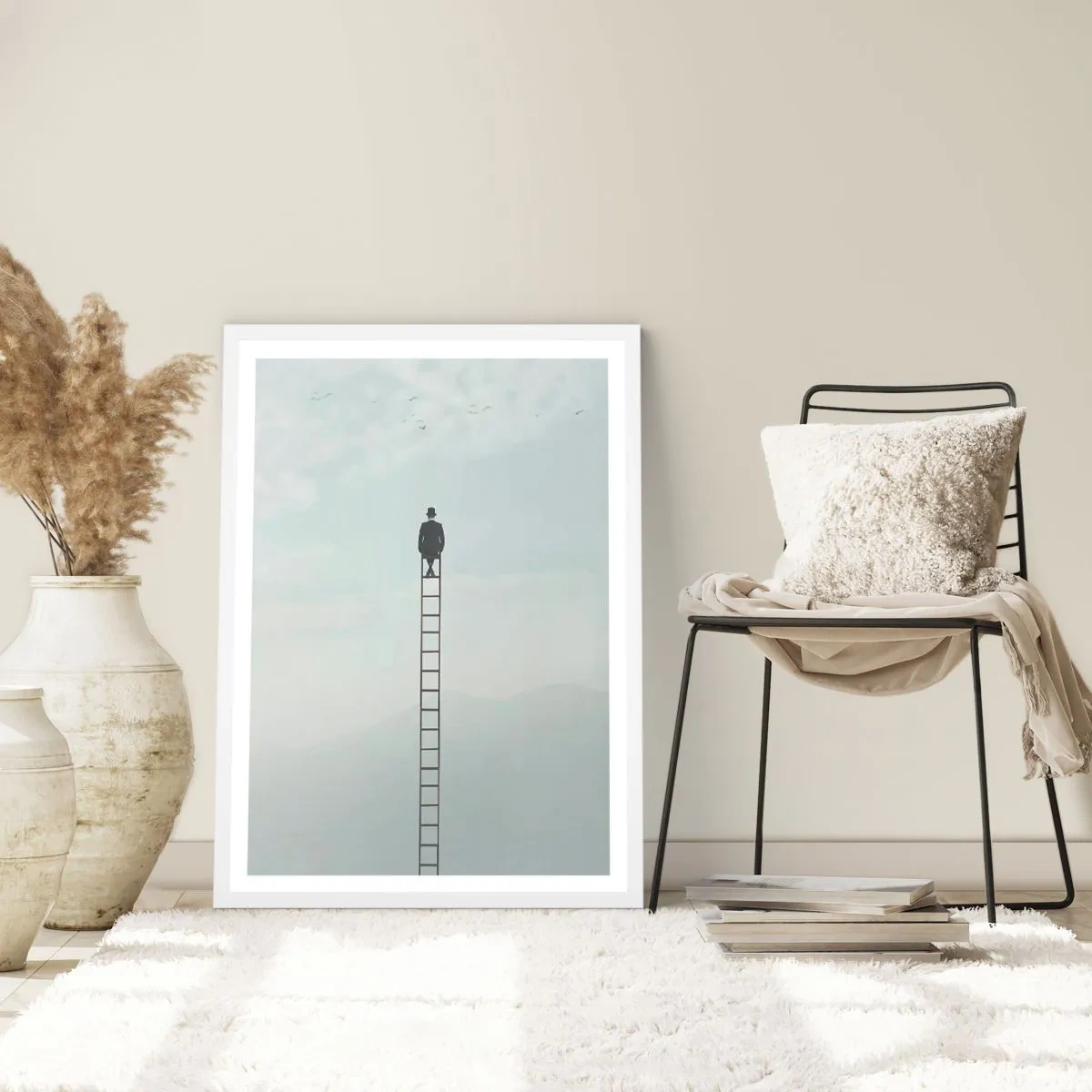 Plagát v bielom ráme - Povzniesť sa nad to - 30x40 cm