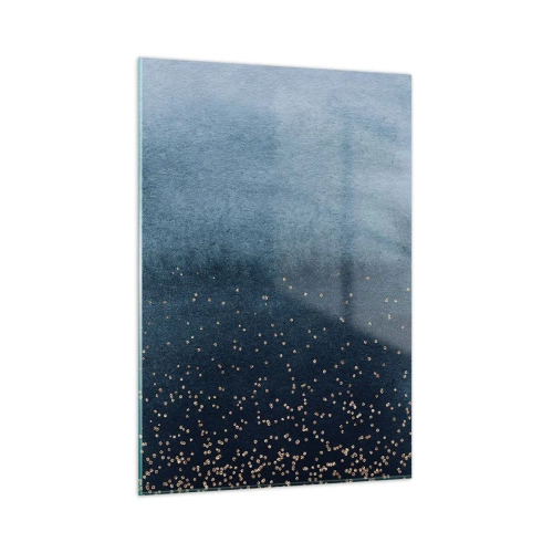 Obraz na skle - Kompozícia – modrej fázy - 50x70 cm
