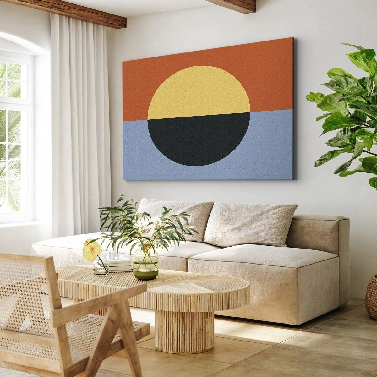 Obraz na plátne - Kompozícia tepla a chladu - 120x80 cm