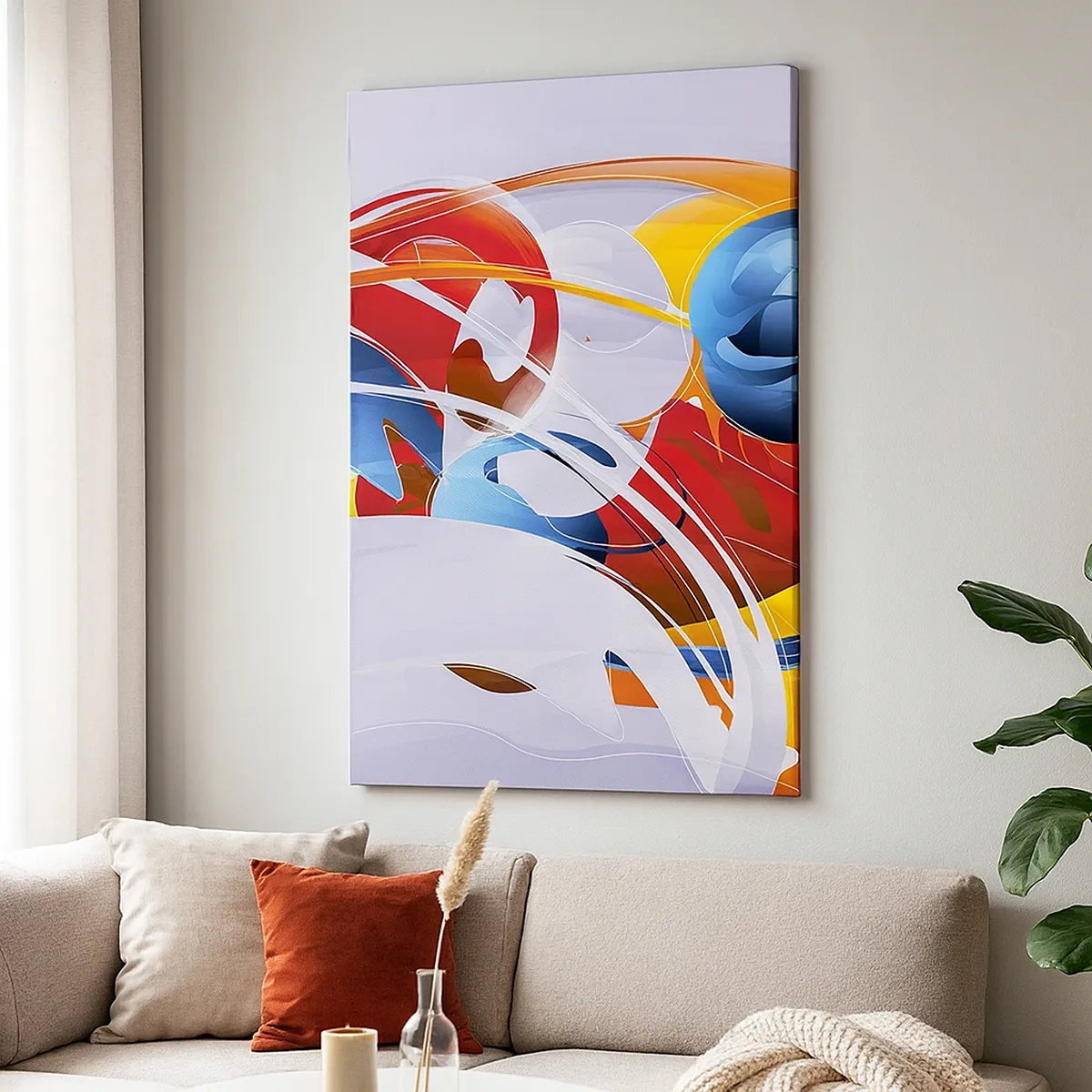 Obraz na plátne - Tanec živlov - 50x70 cm