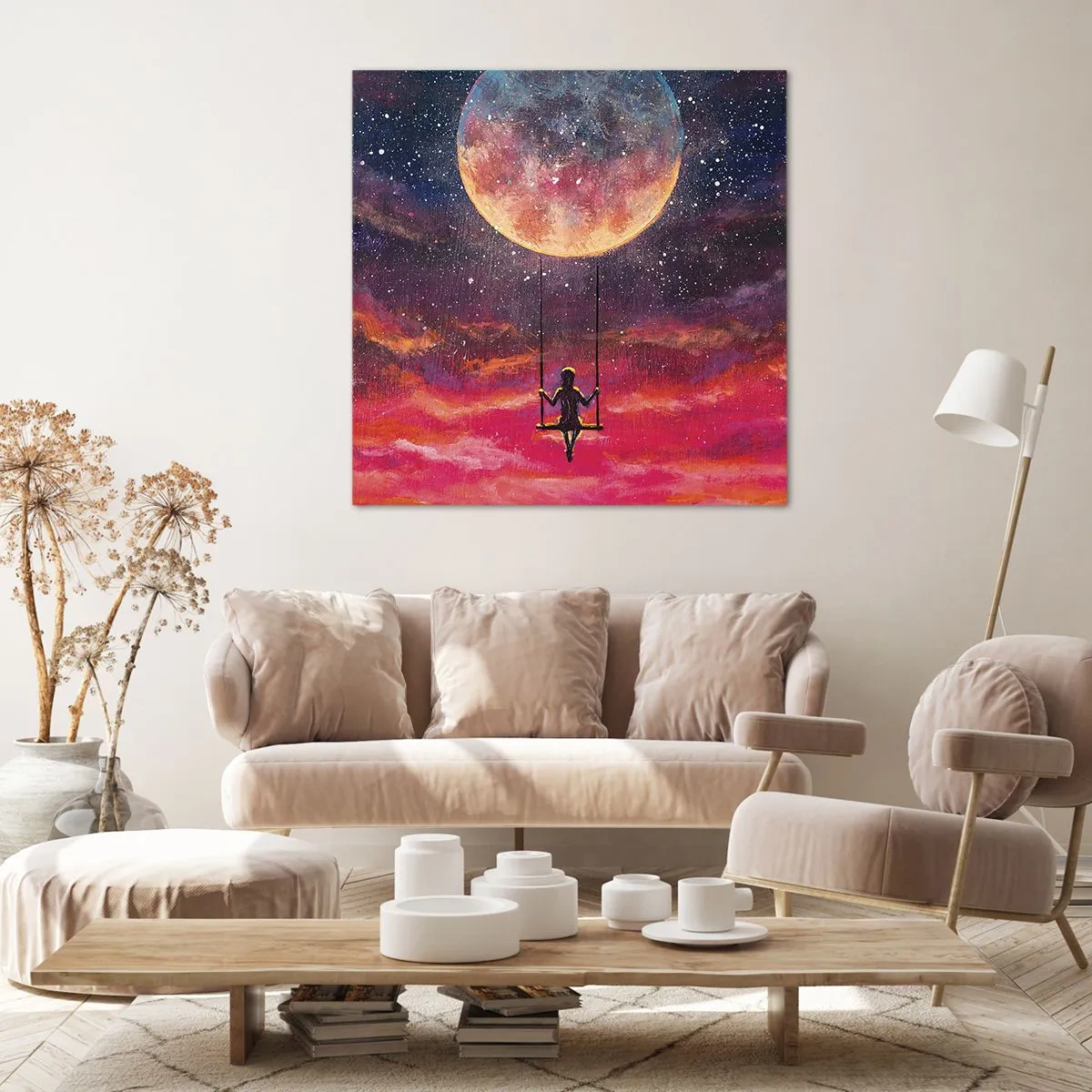 Obraz na plátne - Stavať si vzdušné zámky - 40x40 cm