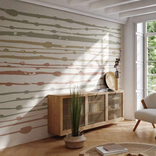 Fototapeta Premium Sand - Hudobný záznam farieb - Minimalizmus, Pastel, Kus - 450x315 cm