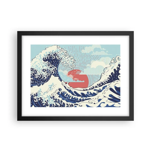 Plagát v čiernom ráme - Z japonských inšpirácií - 40x30 cm