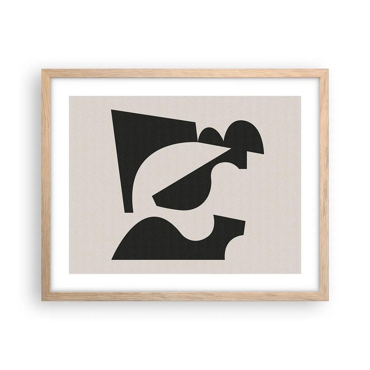 Plagát v ráme zo svetlého duba - Na samostatné ukladanie - 50x40 cm