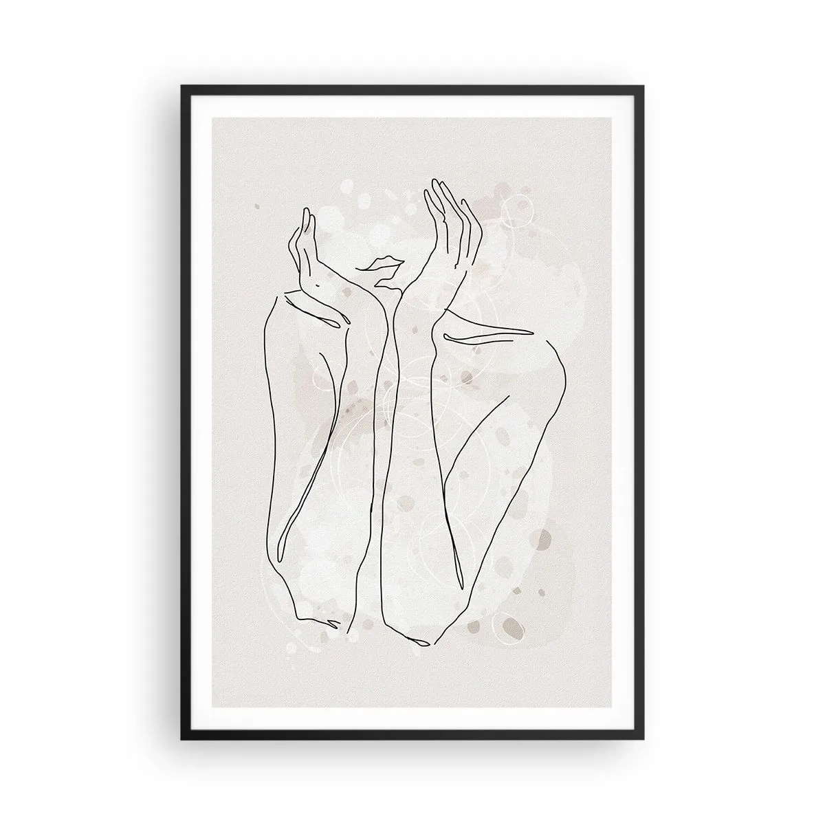 Plagát v čiernom ráme - Zasnený okamih - 70x100 cm