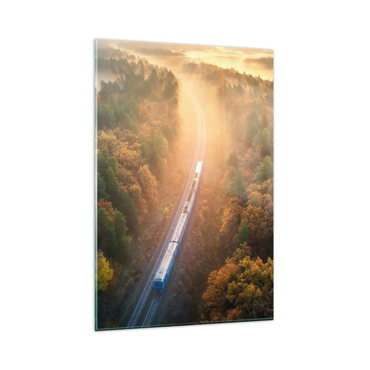 Obraz na skle - Jesenná cesta - 80x120 cm