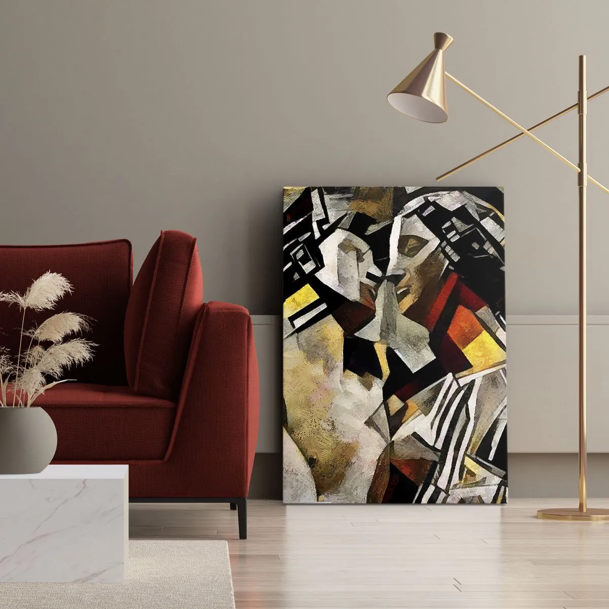 Obraz na plátne - Sošný bozk - 50x70 cm