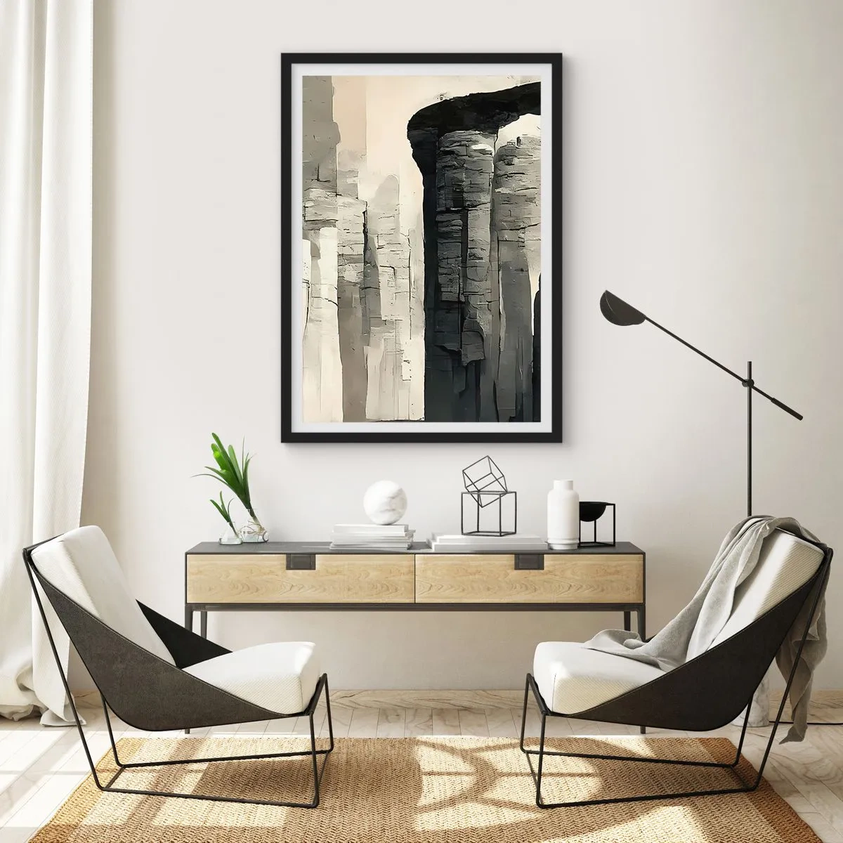 Plagát v čiernom ráme - Majestátnosť starožitnosti - 70x100 cm