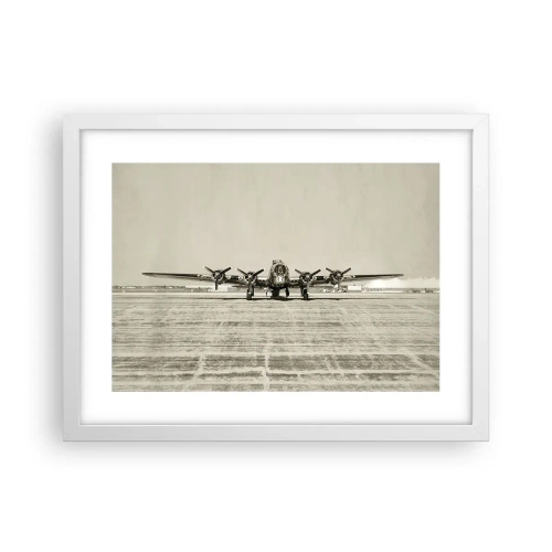 Plagát v bielom ráme - Ako vždy pripravený - 40x30 cm