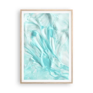 Plagát v ráme zo svetlého duba - Navždy spolu - 70x100 cm