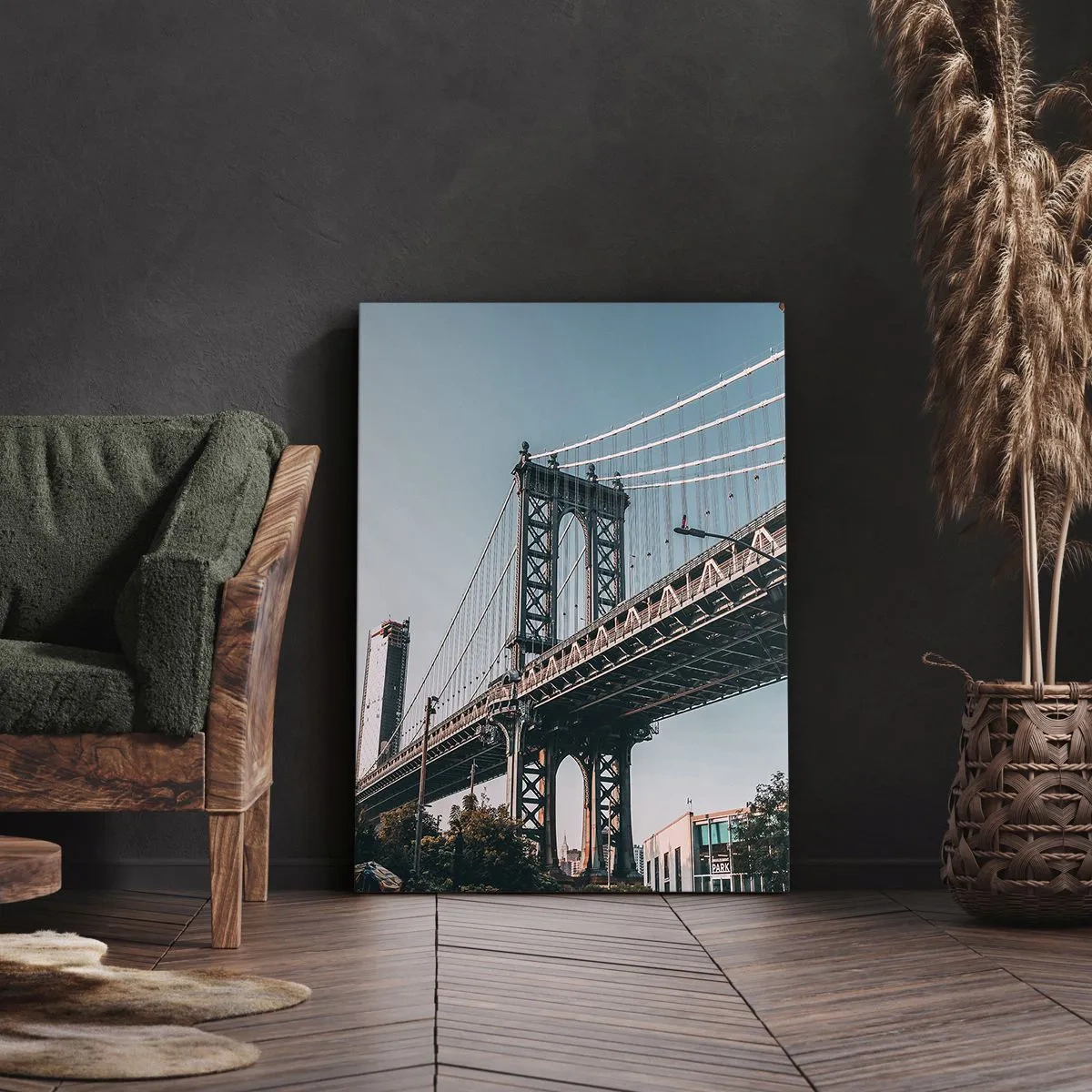 Obraz na plátne - Nad vlnami mesta - 45x80 cm