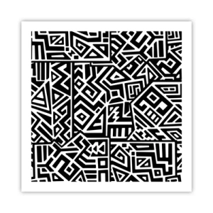 Plagát - Predkolumbovská kompozícia - 60x60 cm