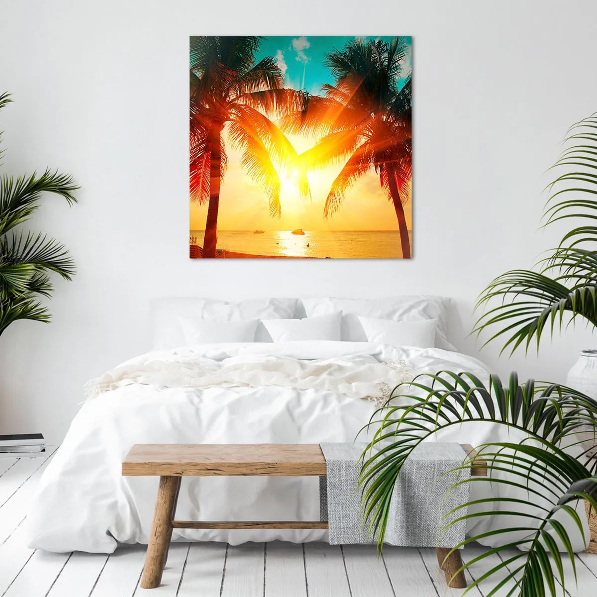 Obraz na plátne - Exotický pár - 60x60 cm