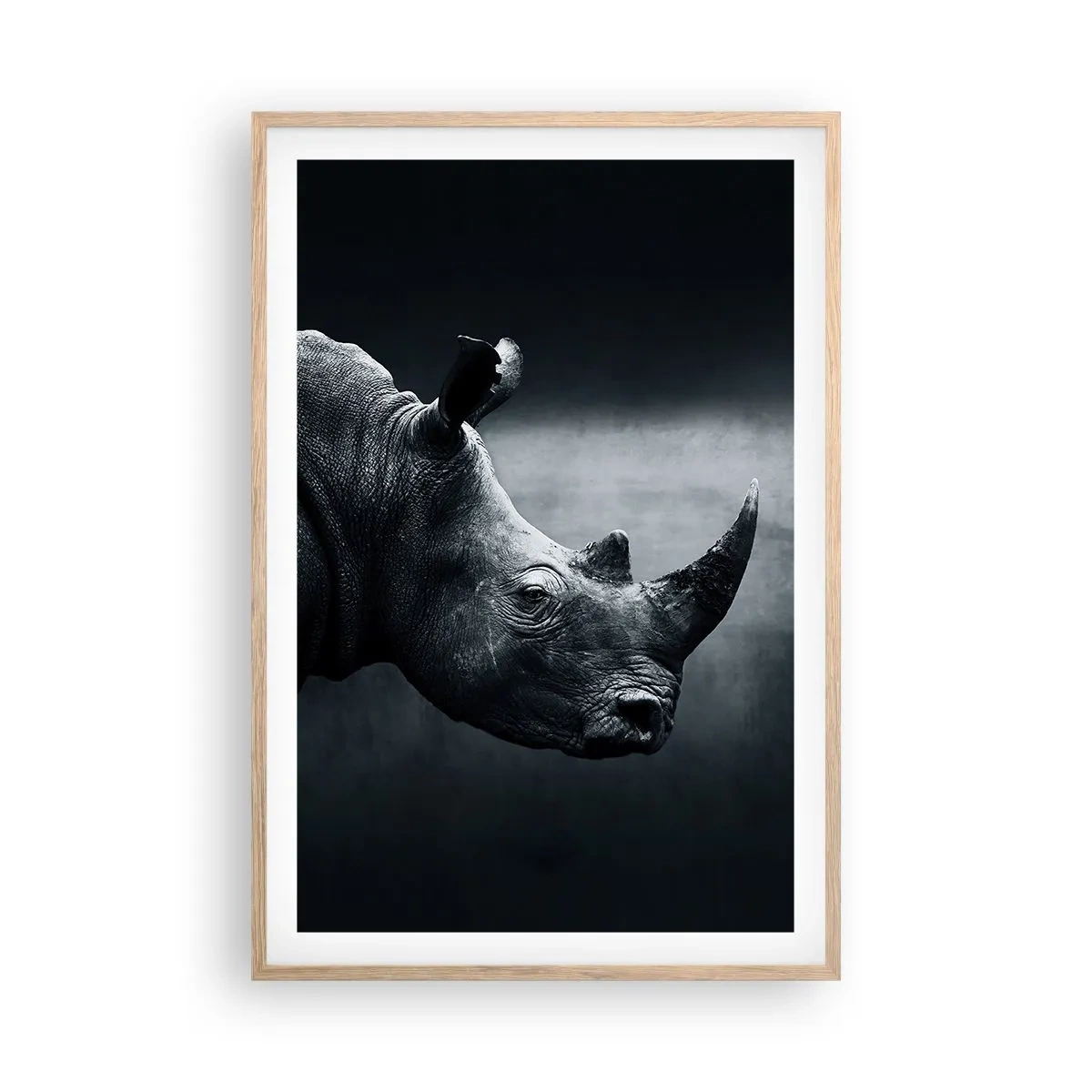 Plagát v ráme zo svetlého duba - Pravý profil - 61x91 cm