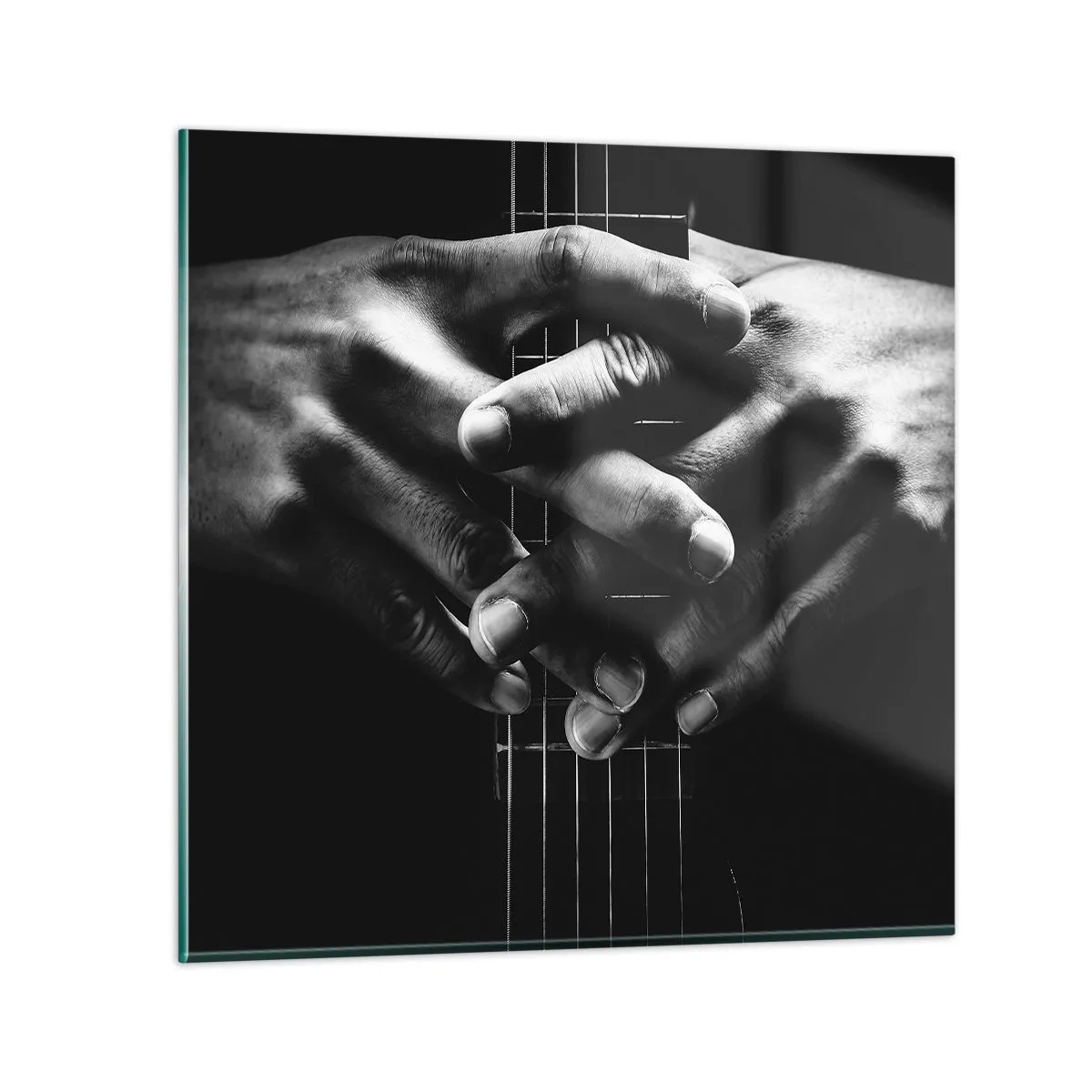 Obraz na skle - Umelcova modlitba - 70x70 cm