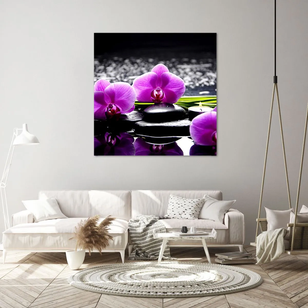 Obraz na plátne - Utopiť v tichu a pokoji - 50x50 cm