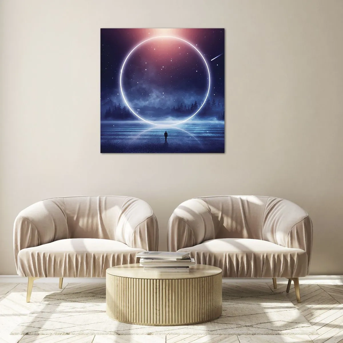 Obraz na skle - Už sú tu... - 70x70 cm