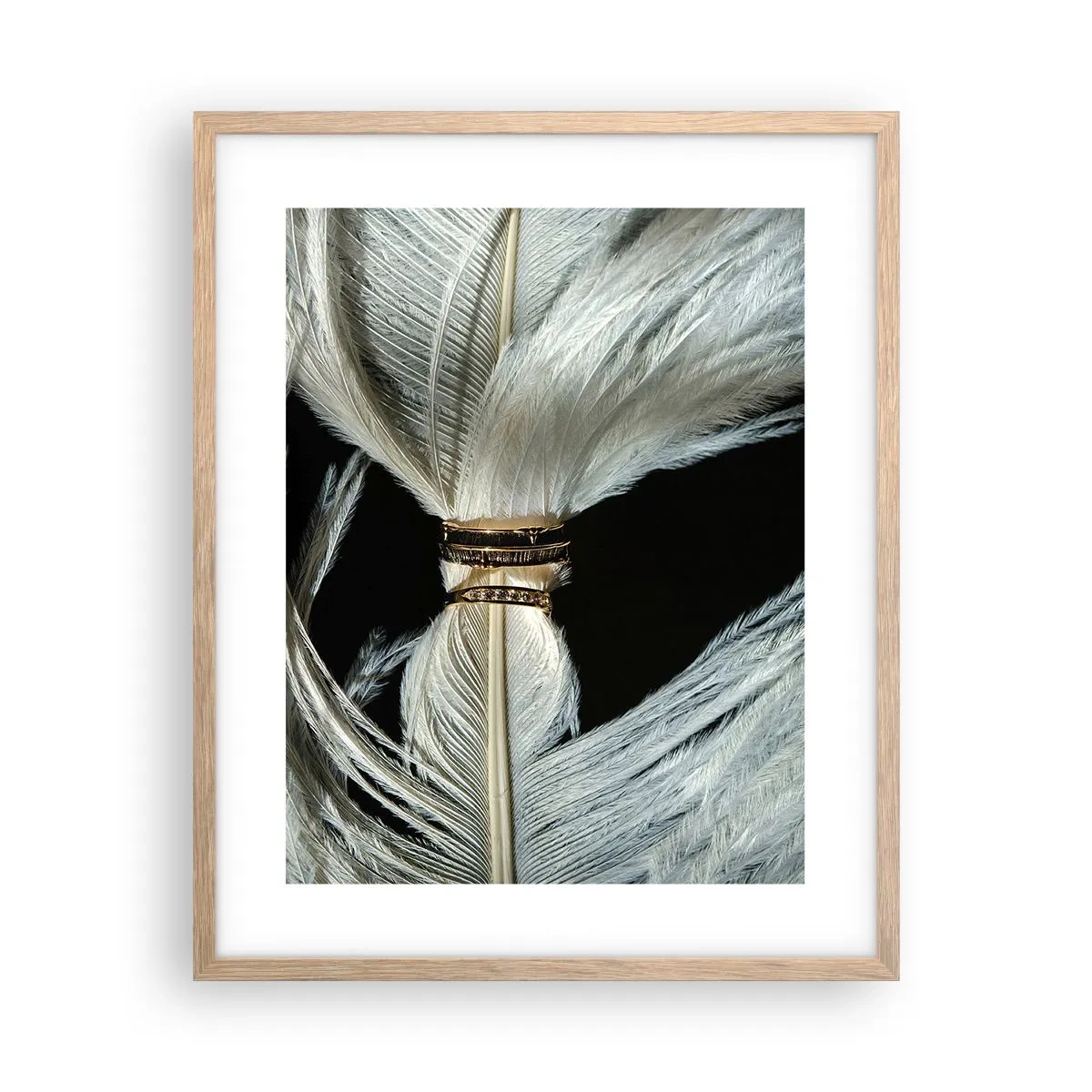 Plagát v ráme zo svetlého duba - …a neopustím ťa…. - 40x50 cm