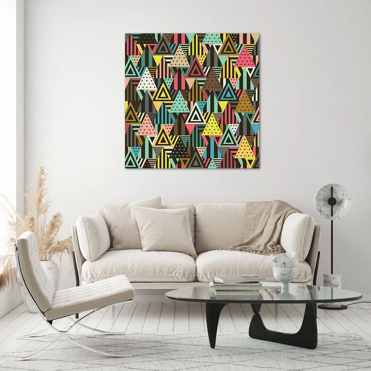 Obraz na skle - V rytme na tri - 40x40 cm