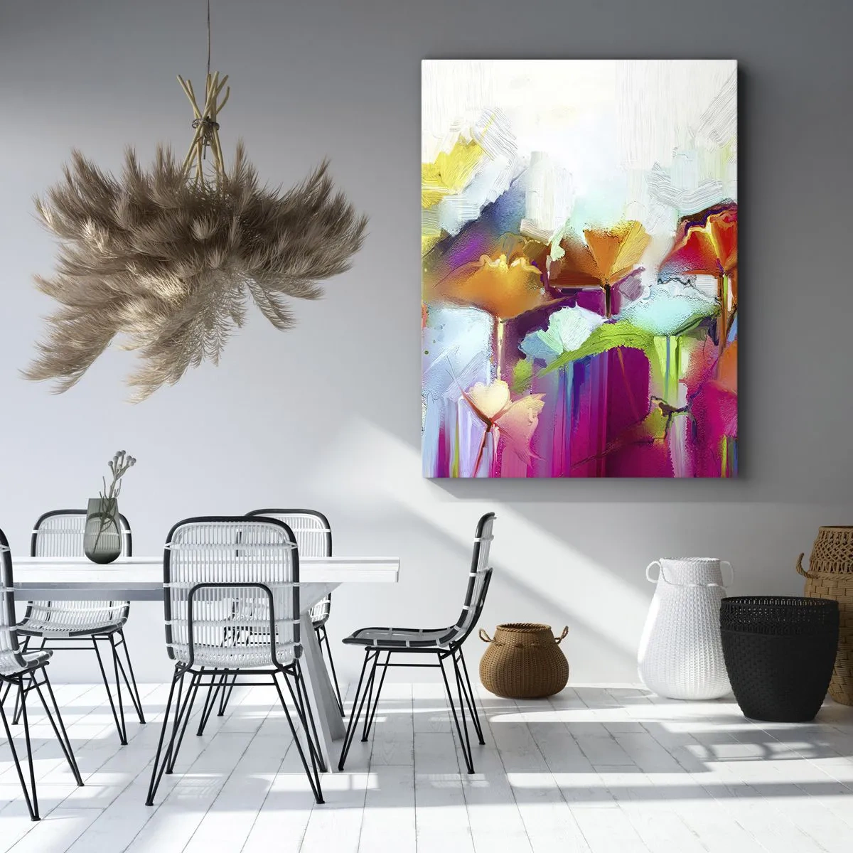 Obraz na plátne - Dúha rozkvitla - 50x70 cm