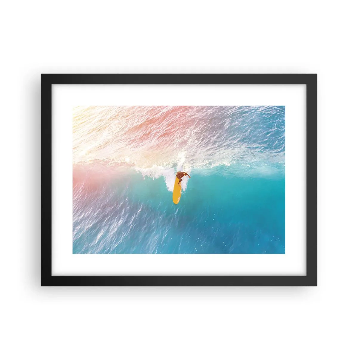Plagát v čiernom ráme - Oceanický jazdec - 40x30 cm