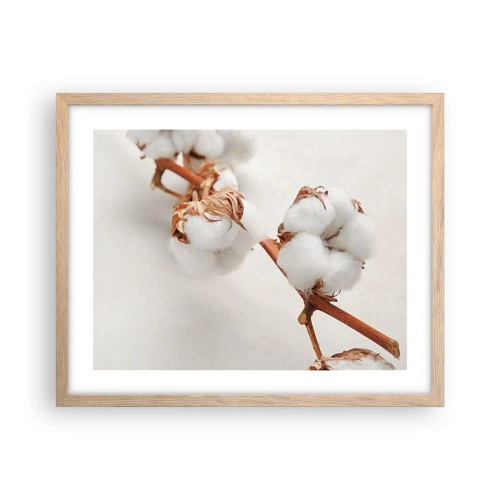 Plagát v ráme zo svetlého duba - Len objímať - 50x40 cm