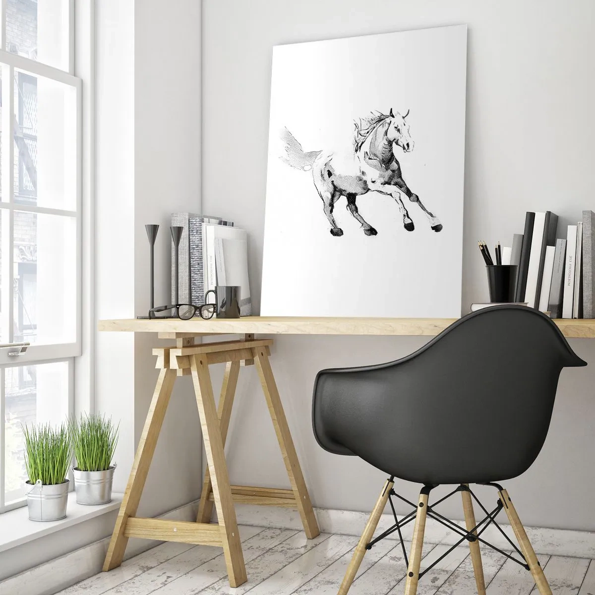 Obraz na skle - Neskrotená duša - 50x70 cm
