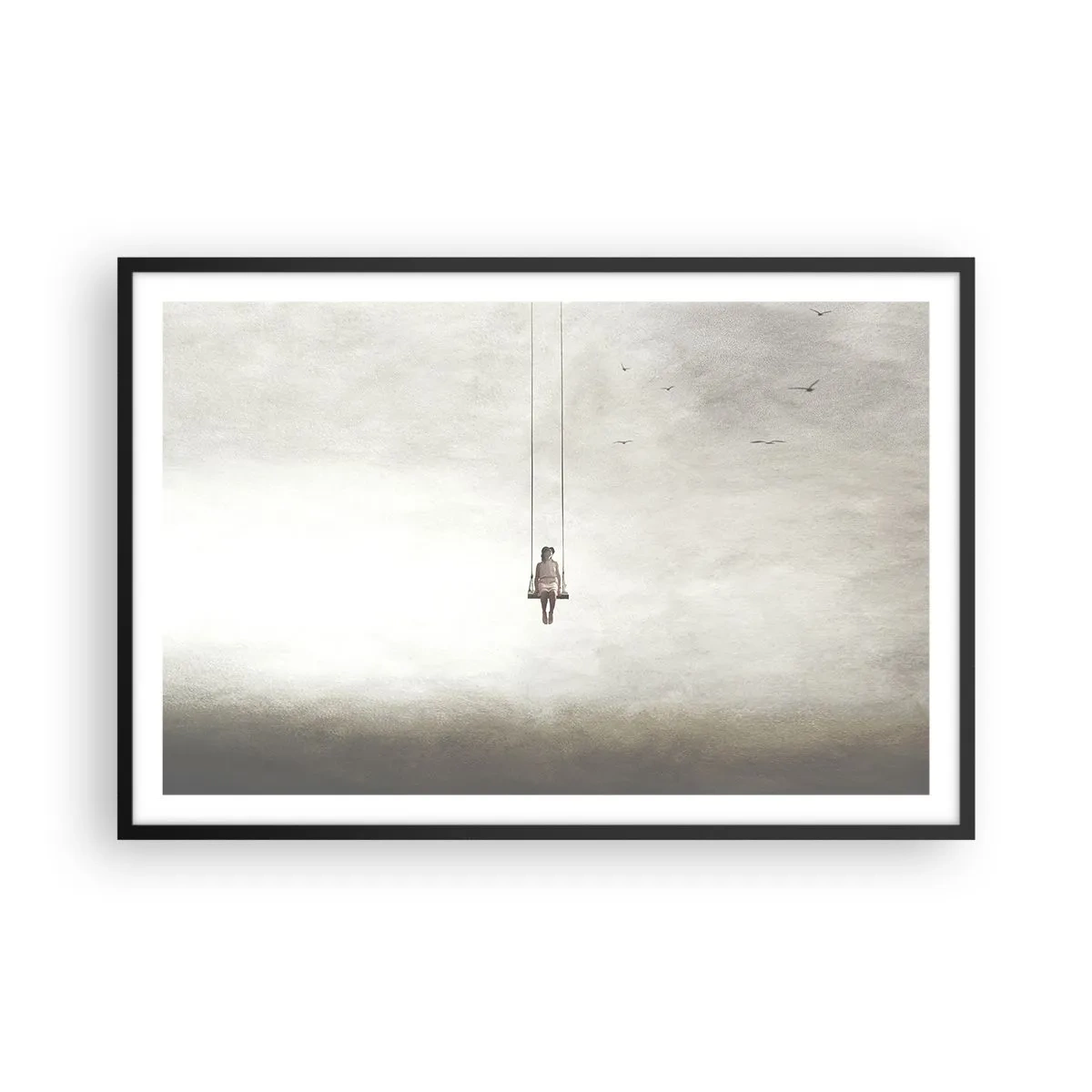 Plagát v čiernom ráme - Dieťa v nás - 91x61 cm