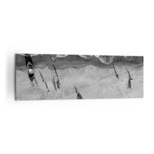 Obraz na plátne - Ešte na brehu… - 160x50 cm