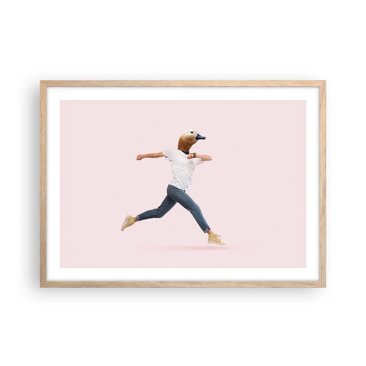 Plagát v ráme zo svetlého duba - Štipka absurdity - 70x50 cm