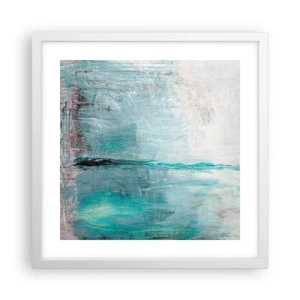 Plagát v bielom ráme - Horizontálne v modrej - 40x40 cm